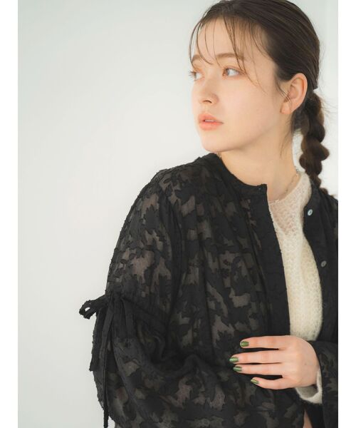 【セール】スリーブデザインジャカードワンピース（ワンピース）｜Ungrid（アングリッド）