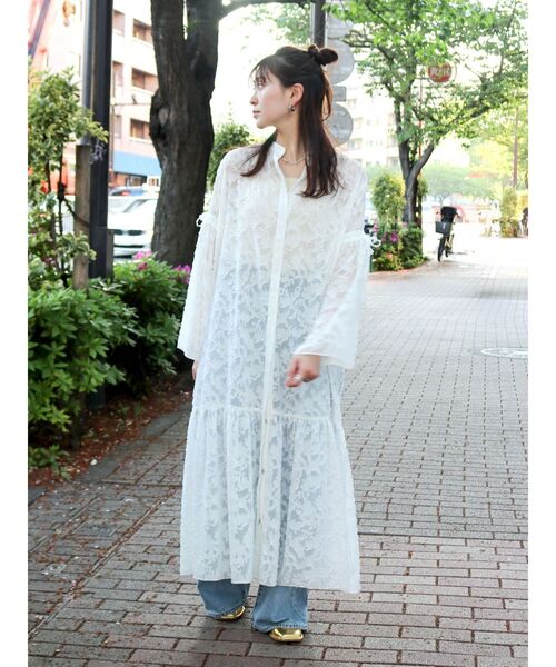 【セール】スリーブデザインジャカードワンピース（ワンピース）｜Ungrid（アングリッド）