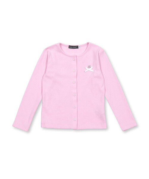 BeBe(ベベ)の「テレコカーディガン+半袖ロゴTシャツガールズSET(90~150cm)(アンサンブル・キッズ・ピンク/ネイビー・90cm/120cm/150cm/130cm/100cm/140cm/110cm)」の10枚目の写真