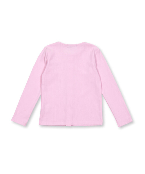 BeBe(ベベ)の「テレコカーディガン+半袖ロゴTシャツガールズSET(90~150cm)(アンサンブル・キッズ・ピンク/ネイビー・90cm/120cm/150cm/130cm/100cm/140cm/110cm)」の9枚目の写真