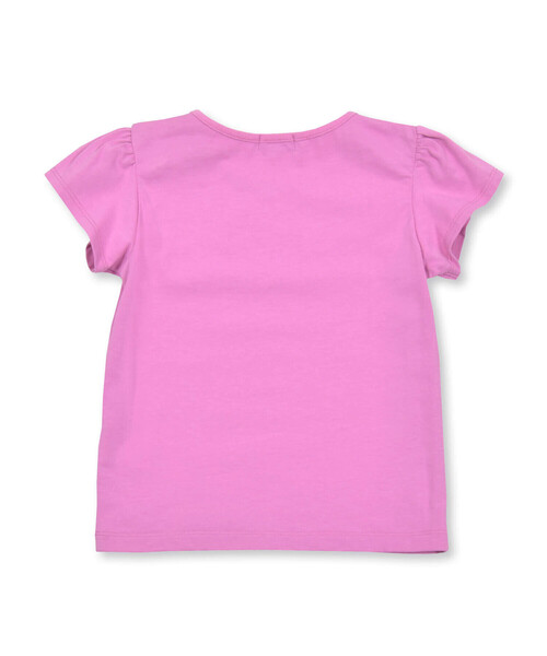 BeBe(ベベ)の「テレコカーディガン+半袖ロゴTシャツガールズSET(90~150cm)(アンサンブル・キッズ・ピンク/ネイビー・90cm/120cm/150cm/130cm/100cm/140cm/110cm)」の5枚目の写真