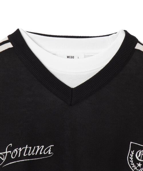 WEGO（ウィゴー）の「WEGO/アンサンブルゲームロゴニットベスト（アンサンブル・メンズ・ネイビー/ブラック・MEDIUM/LARGE）」の16枚目の写真