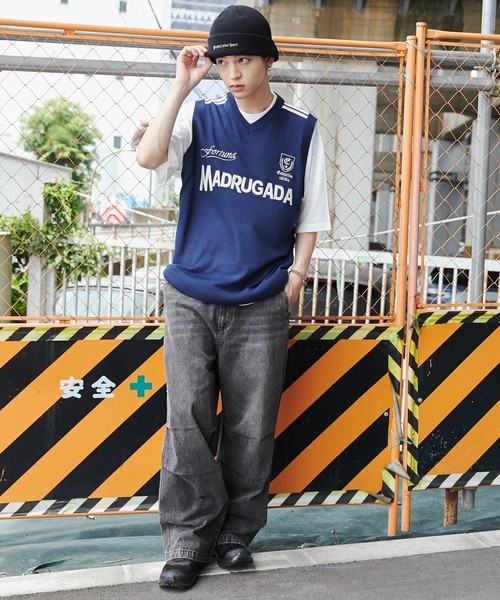 WEGO（ウィゴー）の「WEGO/アンサンブルゲームロゴニットベスト（アンサンブル・メンズ・ネイビー/ブラック・MEDIUM/LARGE）」の9枚目の写真