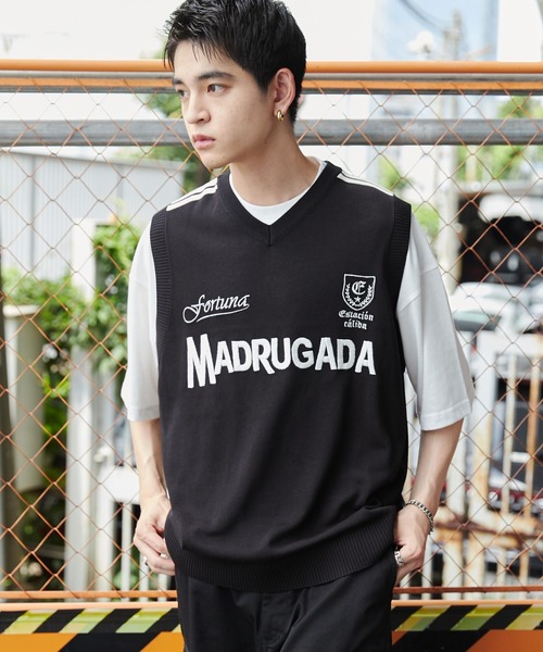 WEGO（ウィゴー）の「WEGO/アンサンブルゲームロゴニットベスト（アンサンブル・メンズ・ネイビー/ブラック・MEDIUM/LARGE）」の7枚目の写真