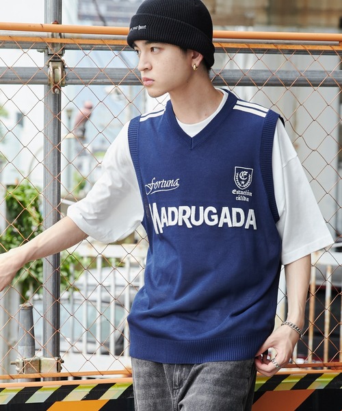 WEGO（ウィゴー）の「WEGO/アンサンブルゲームロゴニットベスト（アンサンブル・メンズ・ネイビー/ブラック・MEDIUM/LARGE）」の12枚目の写真