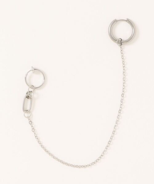 B.I.D.(ビーアイディー)の「《フェイクリップチェーンピアス イヤーカフ/ユニセックス(MA)(ピアス(片耳用)・レディース・シルバー・FREE)」の11枚目の写真