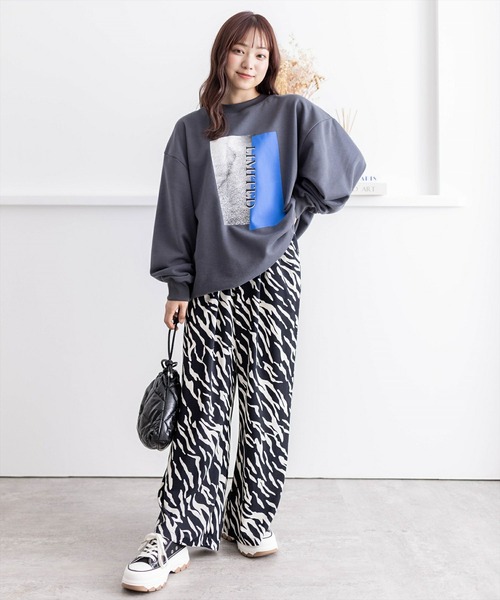 clear（クリア）の「アニマルプリントパンツ［大人 カジュアル ゼブラ柄］≪再入荷≫（その他パンツ・レディース・アイボリー/ブラック・F）」の14枚目の写真