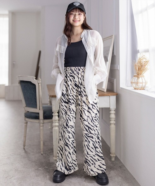 clear（クリア）の「アニマルプリントパンツ［大人 カジュアル ゼブラ柄］≪再入荷≫（その他パンツ・レディース・アイボリー/ブラック・F）」の15枚目の写真