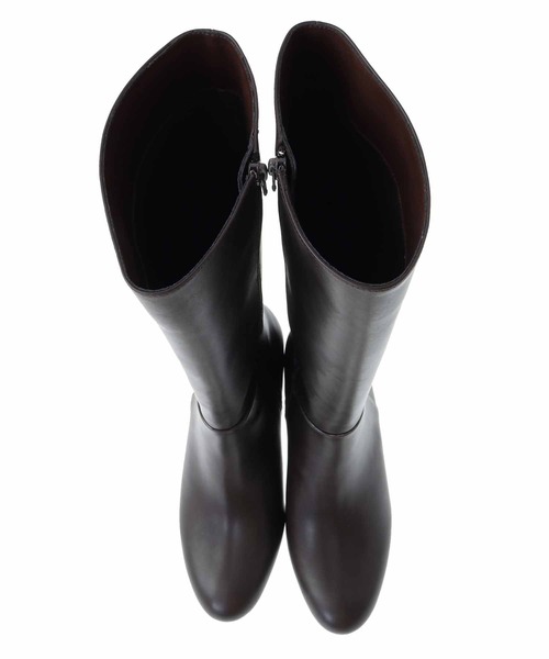 31 Sons de mode（トランテアン　ソン　ドゥ　モード）の「ウエッジヒールロングブーツ（ブーツ・レディース・ダークブラウン/ブラック・S/M/L）」の12枚目の写真