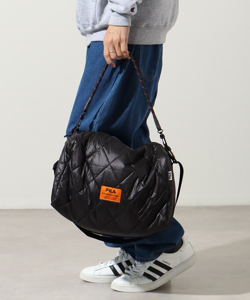 FILA(フィラ)の「【FILA/フィラ】 パデット ドラムショルダーバッグ(ショルダーバッグ・メンズ・アイボリー/カーキ/ブラック・FREE)」の8枚目の写真