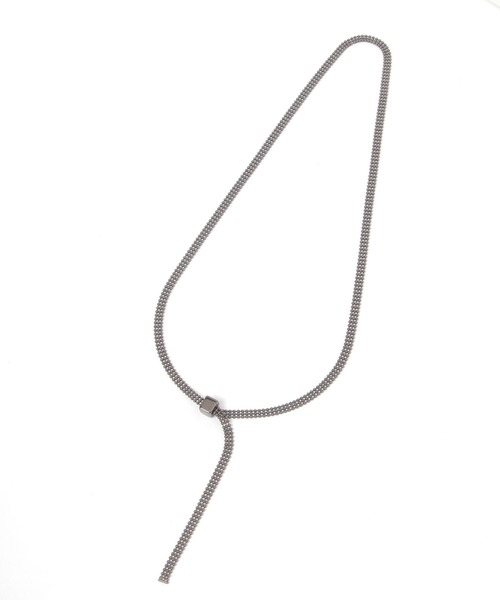BAYFLOW（ベイフロー）の「スライドベルトネックレス（ネックレス・レディース・ブラック/シルバー・FREE）」の3枚目の写真