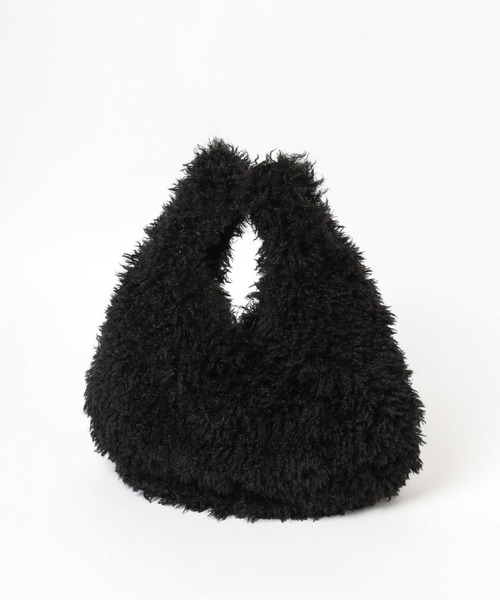 HARE（ハレ）の「ファーBIGショルダーバッグ(HARE)（ショルダーバッグ・レディース・ブラック/グレー・FREE）」の10枚目の写真