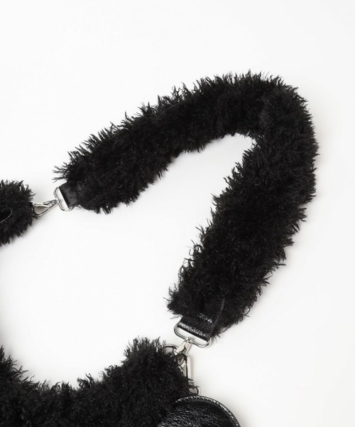 HARE（ハレ）の「ファーBIGショルダーバッグ(HARE)（ショルダーバッグ・レディース・ブラック/グレー・FREE）」の16枚目の写真