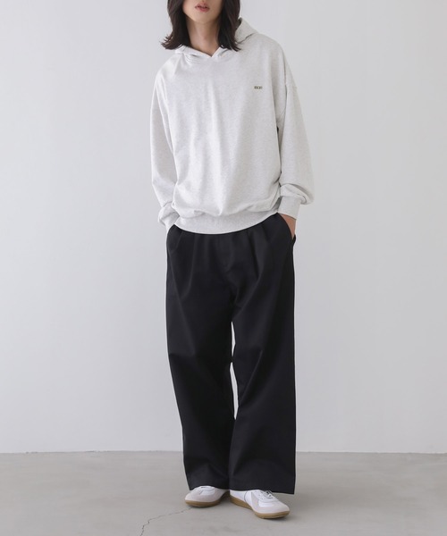 n'OrLABEL(ノアールレーベル)の「ロゴ刺繍裏毛フーディー(パーカー・メンズ・ブラック/杢グレー・M/L)」の16枚目の写真