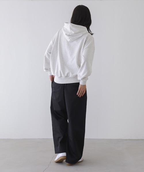 n'OrLABEL(ノアールレーベル)の「ロゴ刺繍裏毛フーディー(パーカー・メンズ・ブラック/杢グレー・M/L)」の17枚目の写真