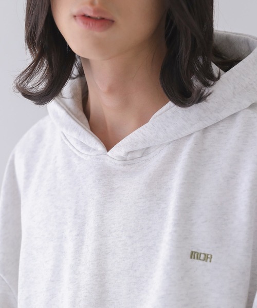 n'OrLABEL(ノアールレーベル)の「ロゴ刺繍裏毛フーディー(パーカー・メンズ・ブラック/杢グレー・M/L)」の18枚目の写真