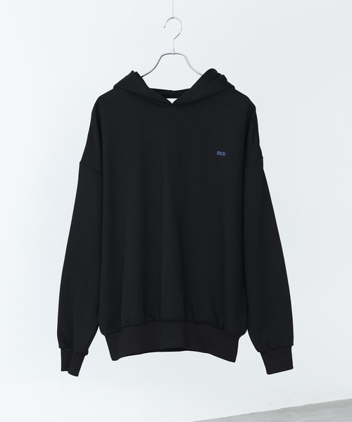 n'OrLABEL(ノアールレーベル)の「ロゴ刺繍裏毛フーディー(パーカー・メンズ・ブラック/杢グレー・M/L)」の3枚目の写真