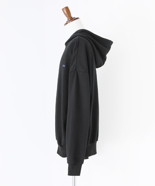 n'OrLABEL(ノアールレーベル)の「ロゴ刺繍裏毛フーディー(パーカー・メンズ・ブラック/杢グレー・M/L)」の8枚目の写真