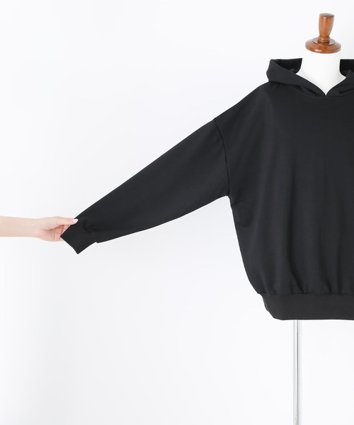 n'OrLABEL(ノアールレーベル)の「ロゴ刺繍裏毛フーディー(パーカー・メンズ・ブラック/杢グレー・M/L)」の10枚目の写真