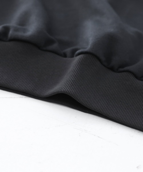 n'OrLABEL(ノアールレーベル)の「ロゴ刺繍裏毛フーディー(パーカー・メンズ・ブラック/杢グレー・M/L)」の11枚目の写真
