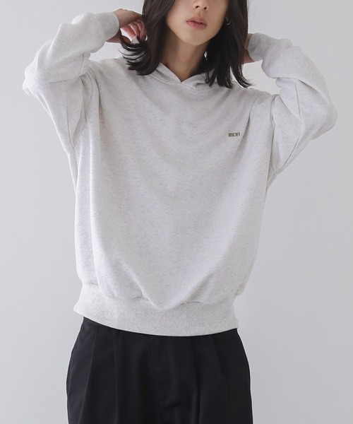 n'OrLABEL(ノアールレーベル)の「ロゴ刺繍裏毛フーディー(パーカー・メンズ・ブラック/杢グレー・M/L)」の15枚目の写真