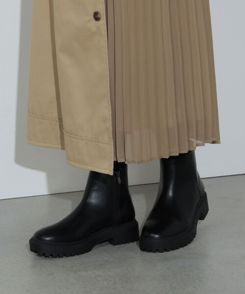 厚底ジップ ショート ブーツ（ブーツ）｜BEAMS HEART（ビームスハート）