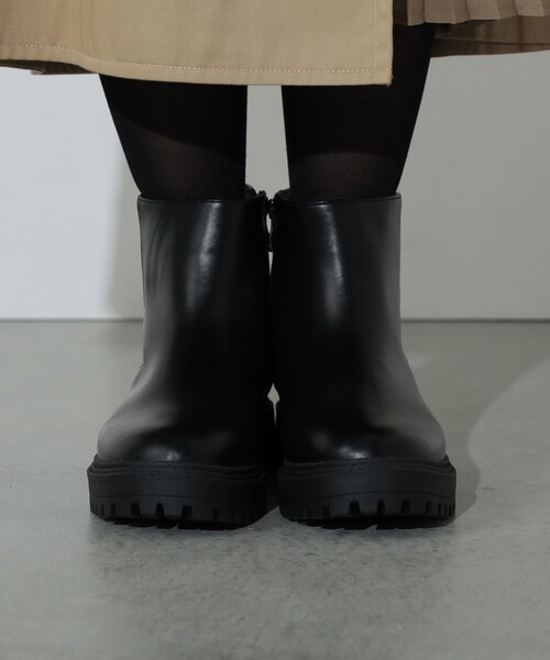 厚底ジップ ショート ブーツ（ブーツ）｜BEAMS HEART（ビームスハート）