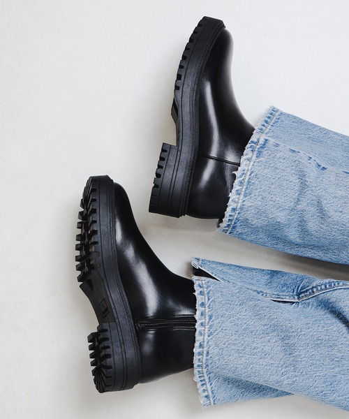 厚底ジップ ショート ブーツ（ブーツ）｜BEAMS HEART（ビームスハート）