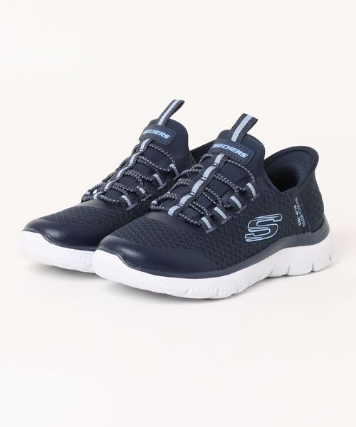 SKECHERS(スケッチャーズ)の「《SKECHERS》SUMMITS(スリッポン・キッズ・ブラック/ネイビー・18.0cm/19.0cm/20.0cm/21.0cm/17.0cm/21.5cm)」の1枚目の写真
