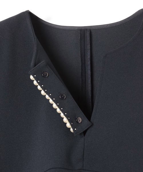 ketty(ケティ)の「ハイストレッチジョーゼットパールジレ≪手洗い可能≫(ベスト・レディース・ネイビー/ブラウン/チャコールグレー/ブラック・M)」の19枚目の写真