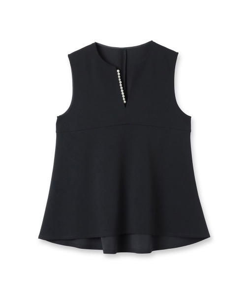 ketty(ケティ)の「ハイストレッチジョーゼットパールジレ≪手洗い可能≫(ベスト・レディース・ネイビー/ブラウン/チャコールグレー/ブラック・M)」の17枚目の写真