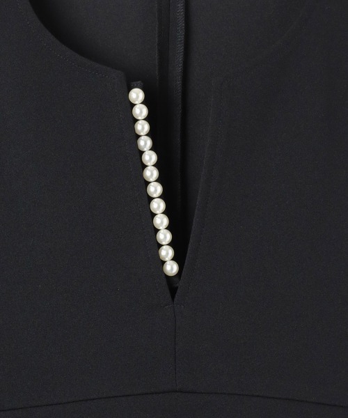 ketty(ケティ)の「ハイストレッチジョーゼットパールジレ≪手洗い可能≫(ベスト・レディース・ネイビー/ブラウン/チャコールグレー/ブラック・M)」の18枚目の写真