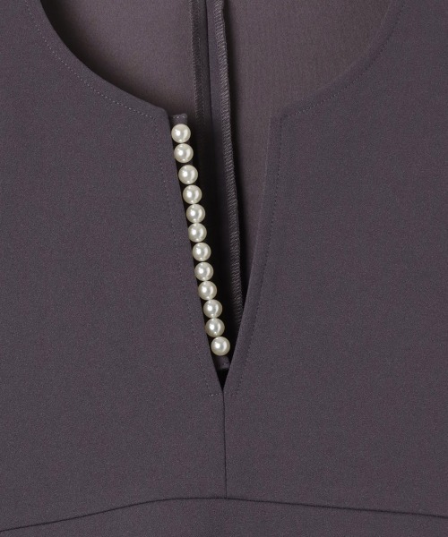 ketty(ケティ)の「ハイストレッチジョーゼットパールジレ≪手洗い可能≫(ベスト・レディース・ネイビー/ブラウン/チャコールグレー/ブラック・M)」の22枚目の写真