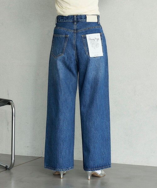 FREAK'S STORE（フリークスストア）の「FREAK’S STORE/フリークスストア The Yarn. Daisy baggy denim/デイジー バギーデニム/ワイドデニム（デニムパンツ・レディース・ブラック/ブルー・SMALL/MEDIUM）」の21枚目の写真