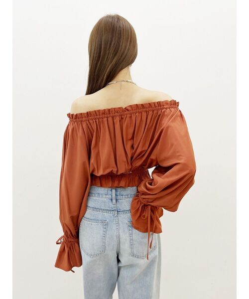 EVRIS（エヴリス）の「コットンオフショルブラウス（シャツ/ブラウス・レディース・ホワイト/ブラウン/ブラック・FREE）」の17枚目の写真