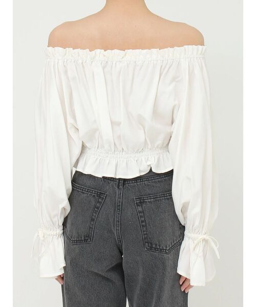 EVRIS（エヴリス）の「コットンオフショルブラウス（シャツ/ブラウス・レディース・ホワイト/ブラウン/ブラック・FREE）」の22枚目の写真