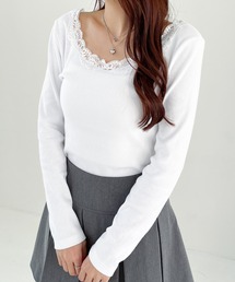 Heather | 2WAYレースロングスリーブTEE 150146(Tシャツ/カットソー)