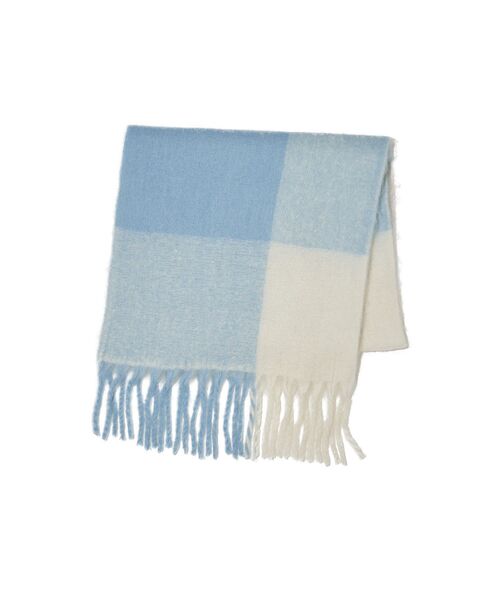 earth music&ecology（アースミュージックアンドエコロジー）の「ボリュームチェックマフラー（マフラー・レディース・ライトブルー/ブラック/ピンク・FREE）」の17枚目の写真