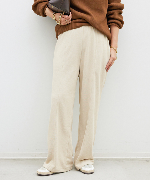 ドゥーズィエム　CELERI/セルリ　Beige C Trousers チノパン セール】【CELERI/セルリ】イージーパンツ（スウェットパンツ