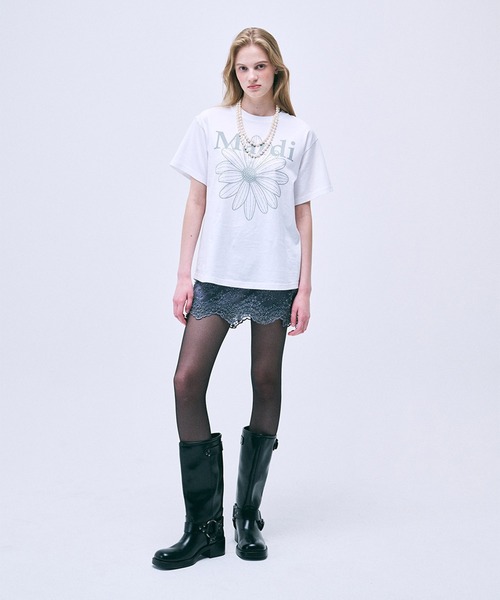 TSHIRT FLOWERMARDI（Tシャツ/カットソー）｜Mardi Mercredi