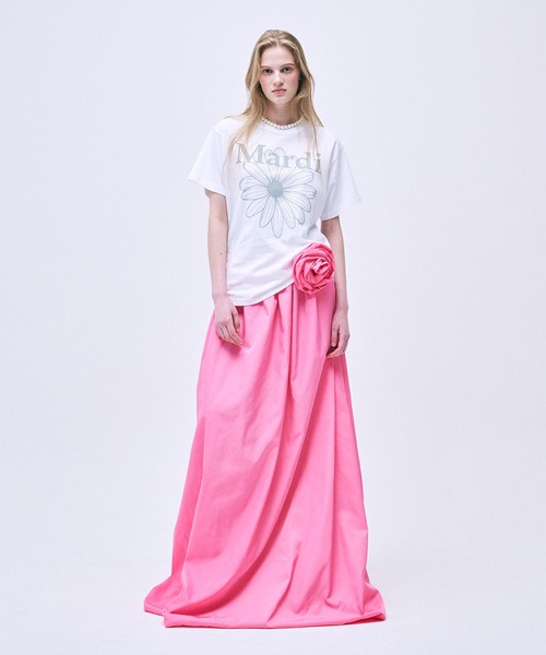 MARDI Mercredi フラワープリント Tシャツとショートパンツ セット MARDI Mercredi フラワープリント Tシャツとショートパンツ