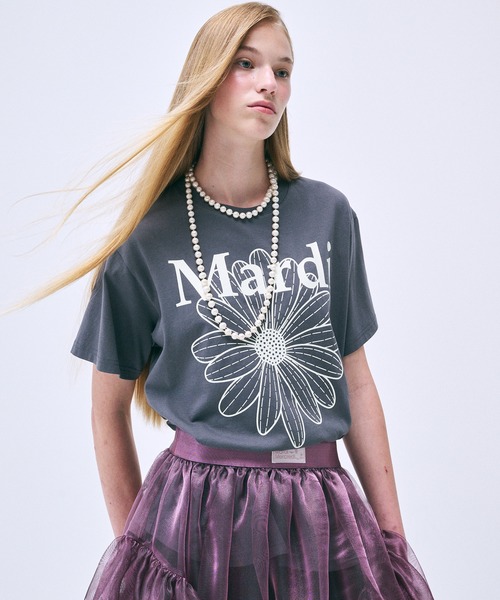 TSHIRT FLOWERMARDI（Tシャツ/カットソー）｜Mardi Mercredi（マルディメクルディ）