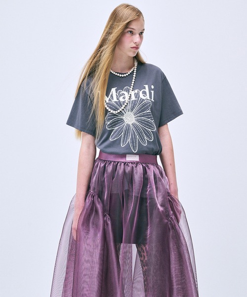 TSHIRT FLOWERMARDI（Tシャツ/カットソー）｜Mardi Mercredi（マルディメクルディ）