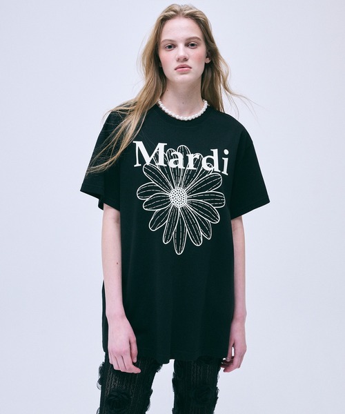 タグ付き未使用✨Mardi Mercredi 代官山限定Tシャツ ブラック TSHIRT FLOWERMARDI（Tシャツ/カットソー）｜Mardi Mercredi
