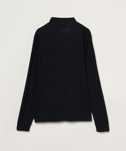 three dots(スリードッツ)の「ブラッシュドリブ 長袖モックネック(Tシャツ/カットソー・メンズ・ダークブルー/ブラウン系その他・SMALL/MEDIUM/LARGE)」の5枚目の写真