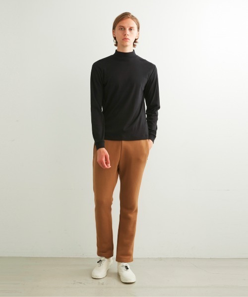 three dots(スリードッツ)の「ブラッシュドリブ 長袖モックネック(Tシャツ/カットソー・メンズ・ダークブルー/ブラウン系その他・SMALL/MEDIUM/LARGE)」の12枚目の写真