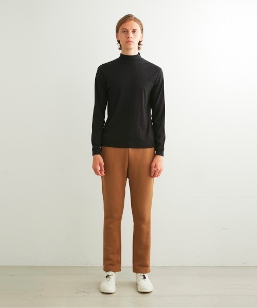 three dots(スリードッツ)の「ブラッシュドリブ 長袖モックネック(Tシャツ/カットソー・メンズ・ダークブルー/ブラウン系その他・SMALL/MEDIUM/LARGE)」の14枚目の写真