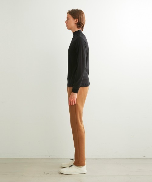 three dots(スリードッツ)の「ブラッシュドリブ 長袖モックネック(Tシャツ/カットソー・メンズ・ダークブルー/ブラウン系その他・SMALL/MEDIUM/LARGE)」の15枚目の写真