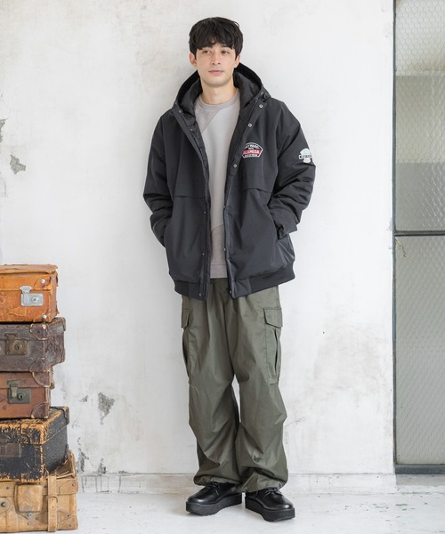 セール】ワッペン中綿フードブルゾン / 137258（ブルゾン）｜LAKOLE