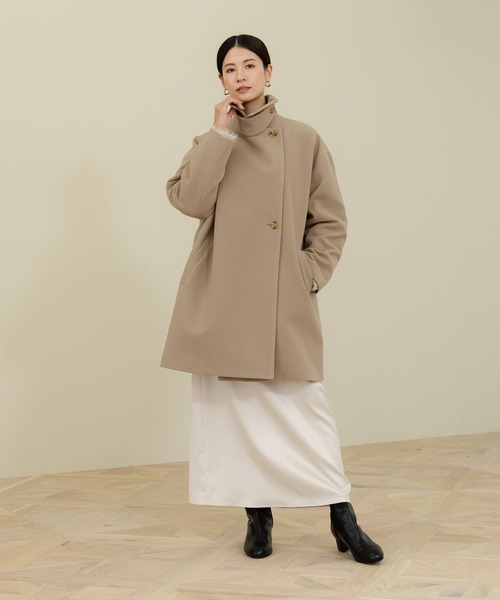 Elura（エルーラ）の「ウールライクミドルコート/133689（その他アウター・レディース・グレー/ネイビー/ベージュ/ホワイト・FREE）」の8枚目の写真